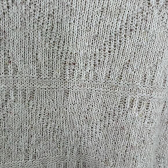 Anthropologie Moth Cotton Knit Fringe Hem Sweater - Picture 5 of 11